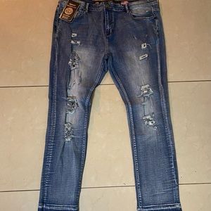 Blue Damati Jeans Size 42 Slim Straight